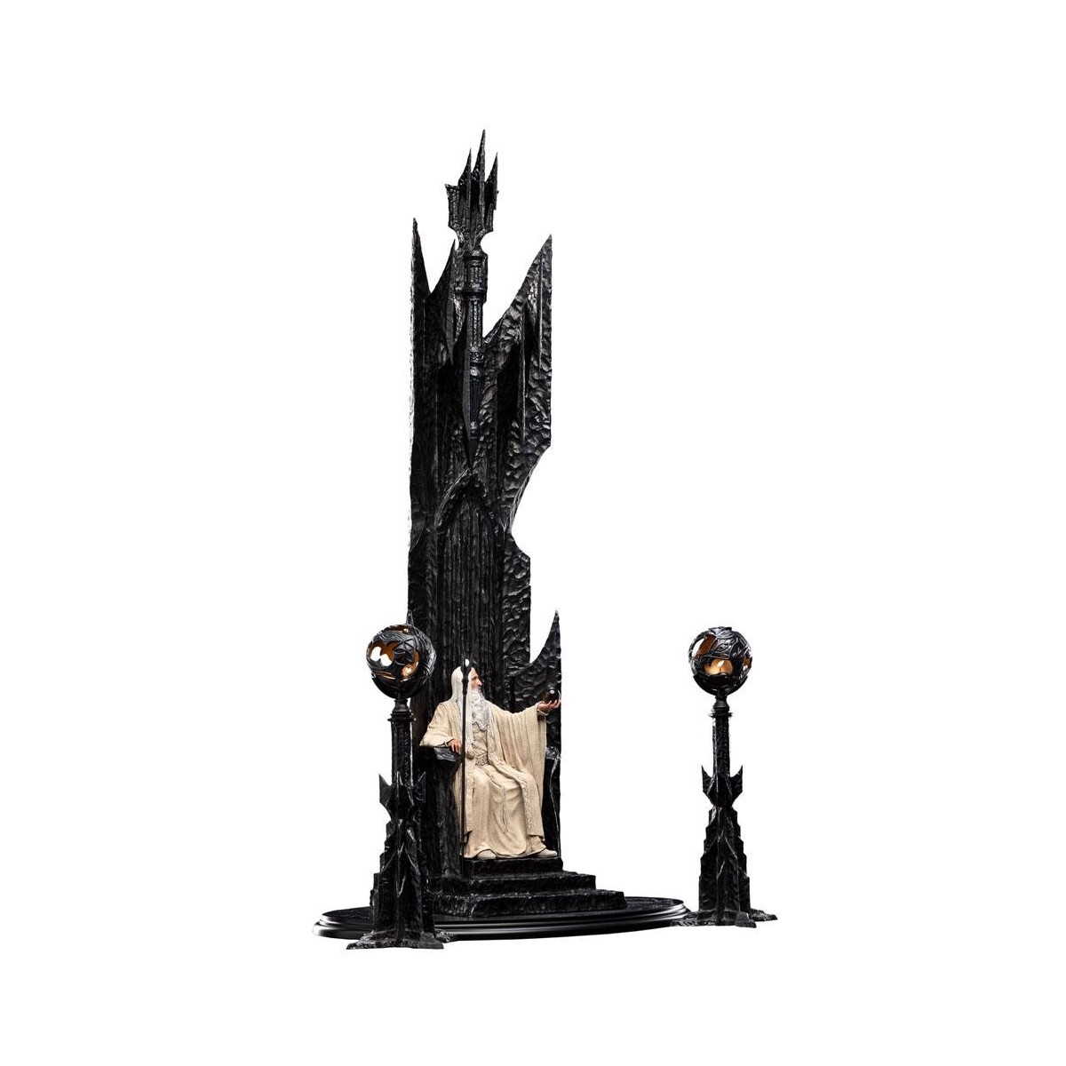 Weta - The Lord of the Rings - Saruman the White on Throne statue 1/6