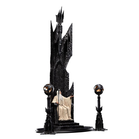 Weta - The Lord of the Rings - Saruman the White on Throne statue 1/6