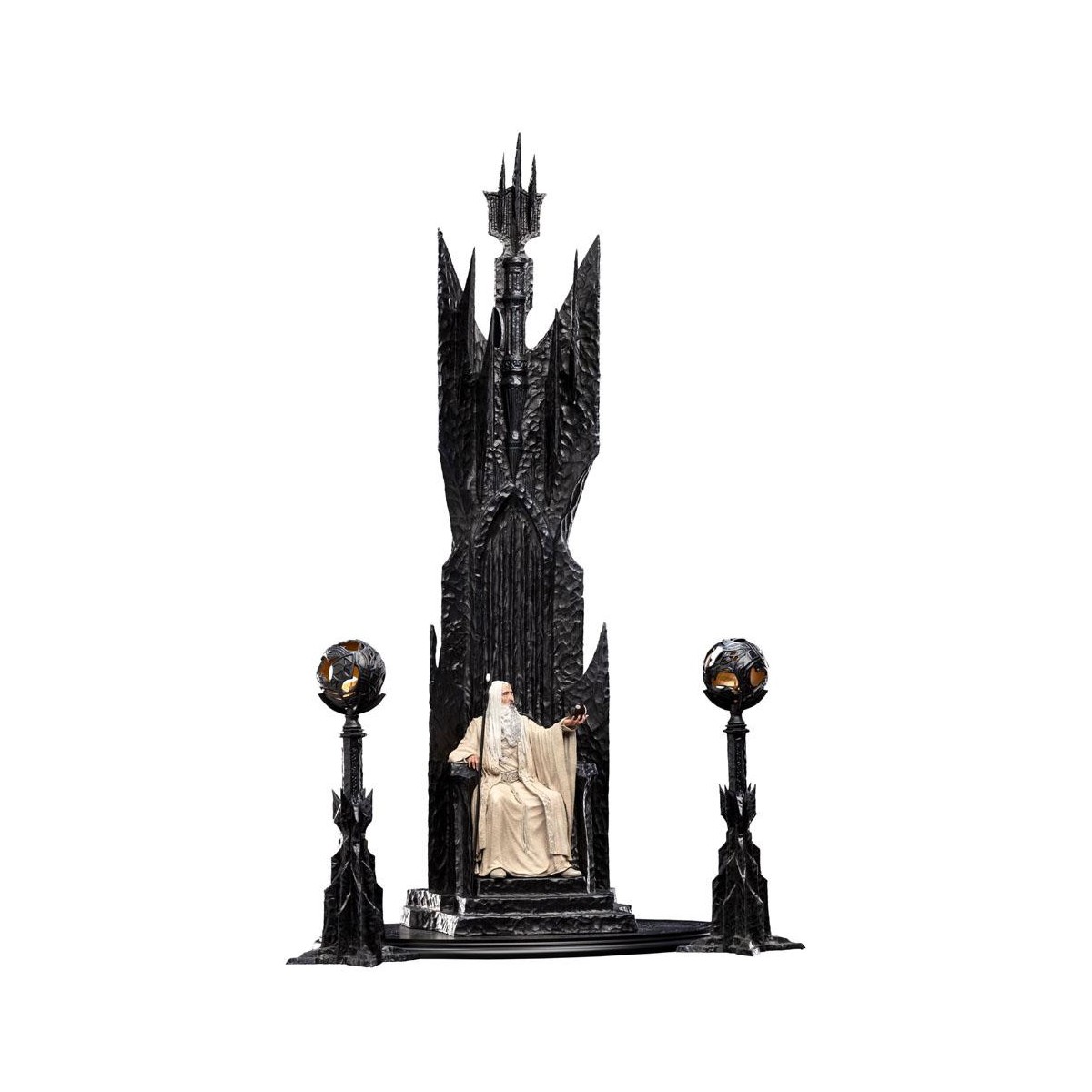 Weta - The Lord of the Rings - Saruman the White on Throne statue 1/6