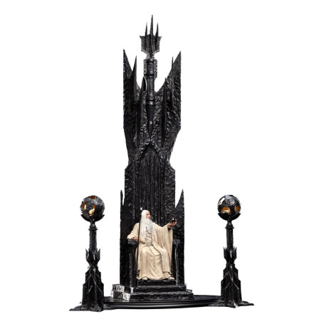 Weta - The Lord of the Rings - Saruman the White on Throne statue 1/6