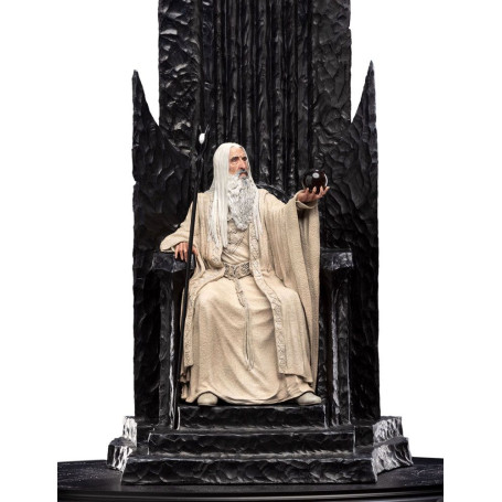 Weta - The Lord of the Rings - Saruman the White on Throne statue 1/6
