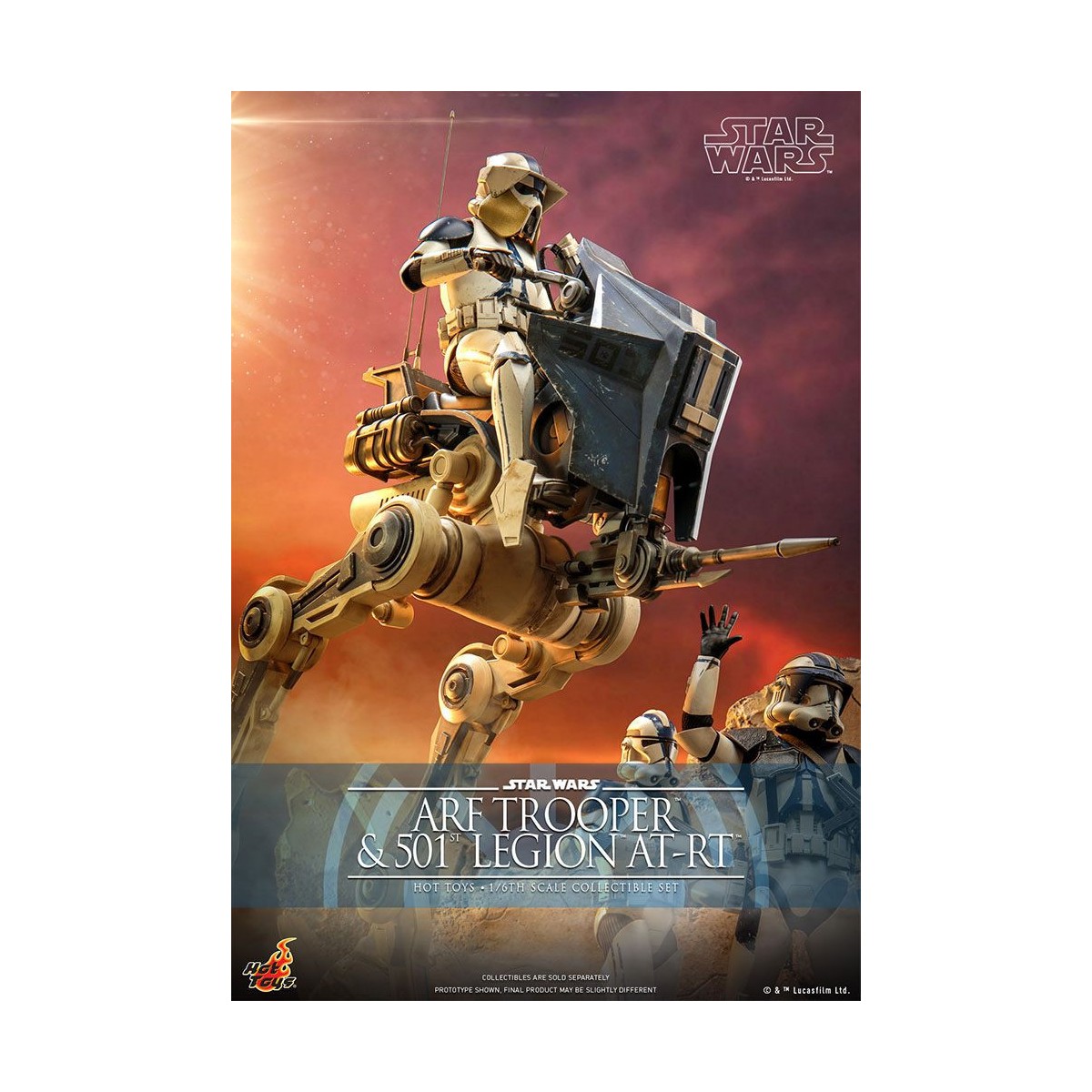 Hot Toys Star Wars - ARF Trooper & 501st Legion AT-RT - The Clone Wars 1/6