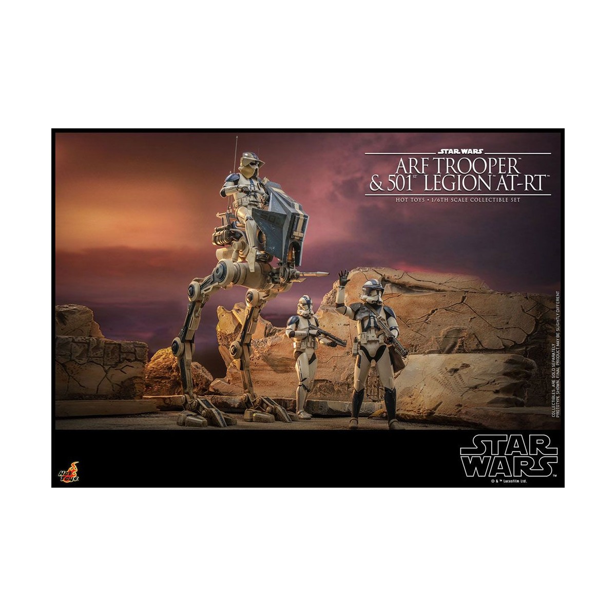 Hot Toys Star Wars - ARF Trooper & 501st Legion AT-RT - The Clone Wars 1/6