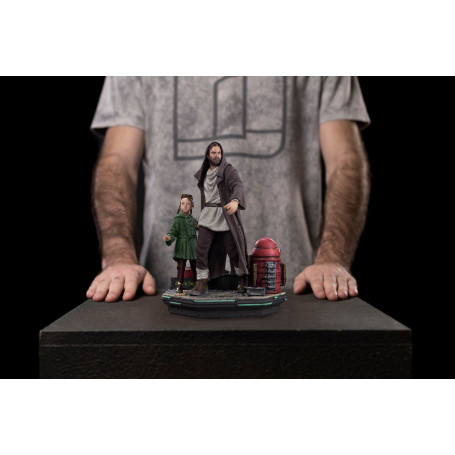 IRON STUDIOS - Obi-Wan and Young Leia Deluxe Art Scale 1/10 - Star Wars Obi-Wan Kenobi