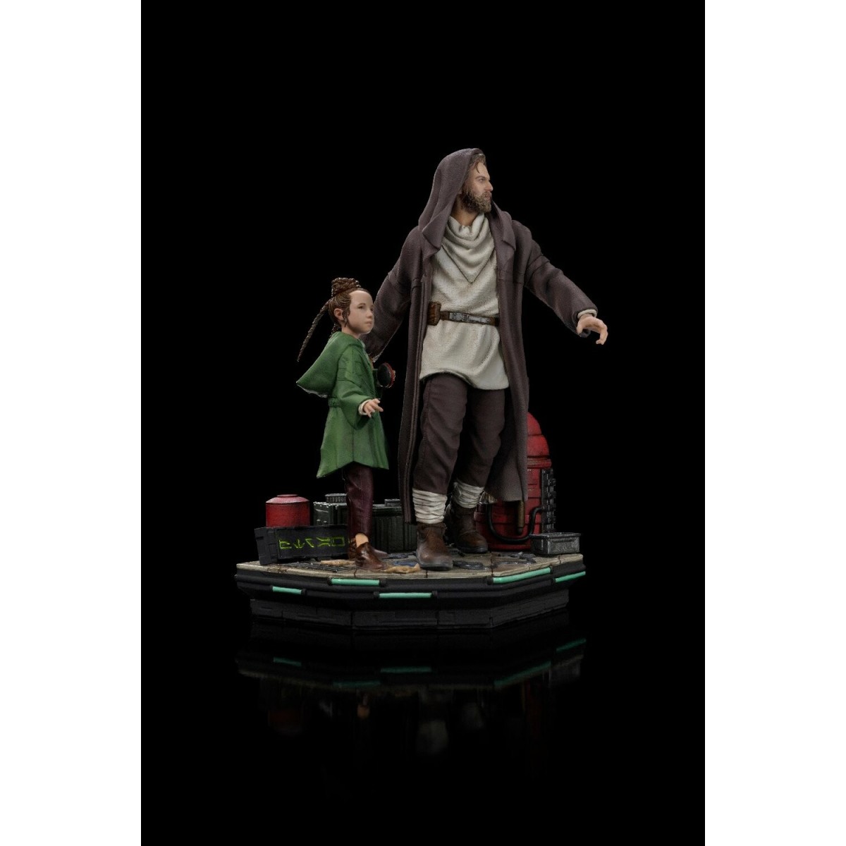 IRON STUDIOS - Obi-Wan and Young Leia Deluxe Art Scale 1/10 - Star Wars Obi-Wan Kenobi