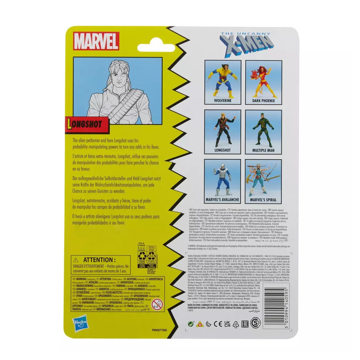 Marvel Legends Series - Longshot - The Uncanny X-Men Retro Packaging