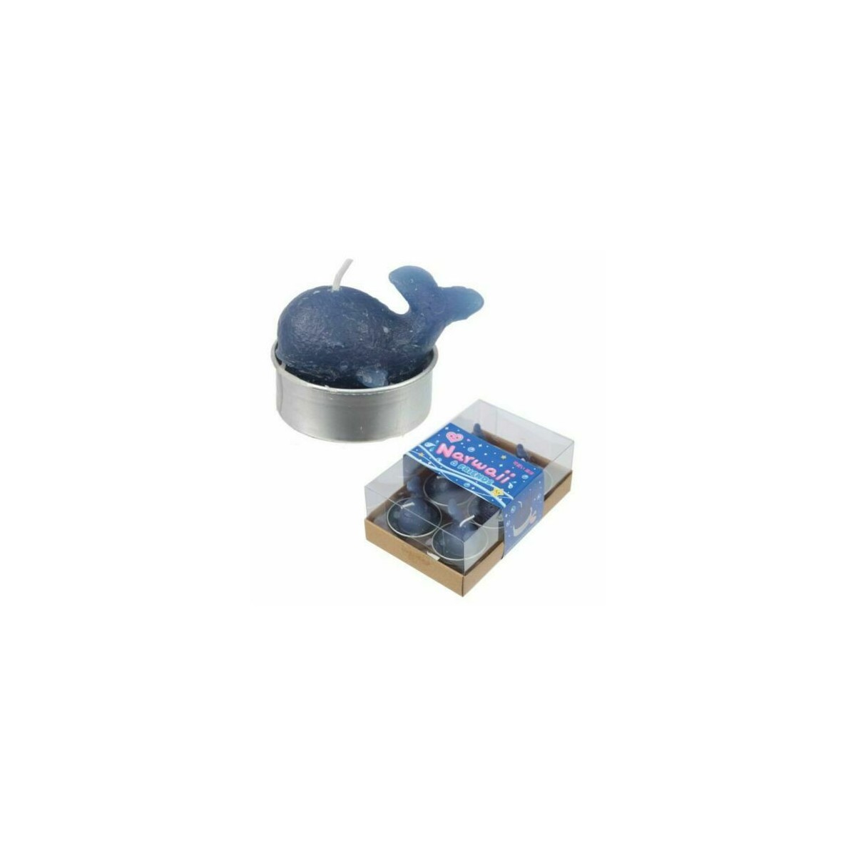 Lot de 6 Bougies Chauffe-plat Narval Licorne des Mers