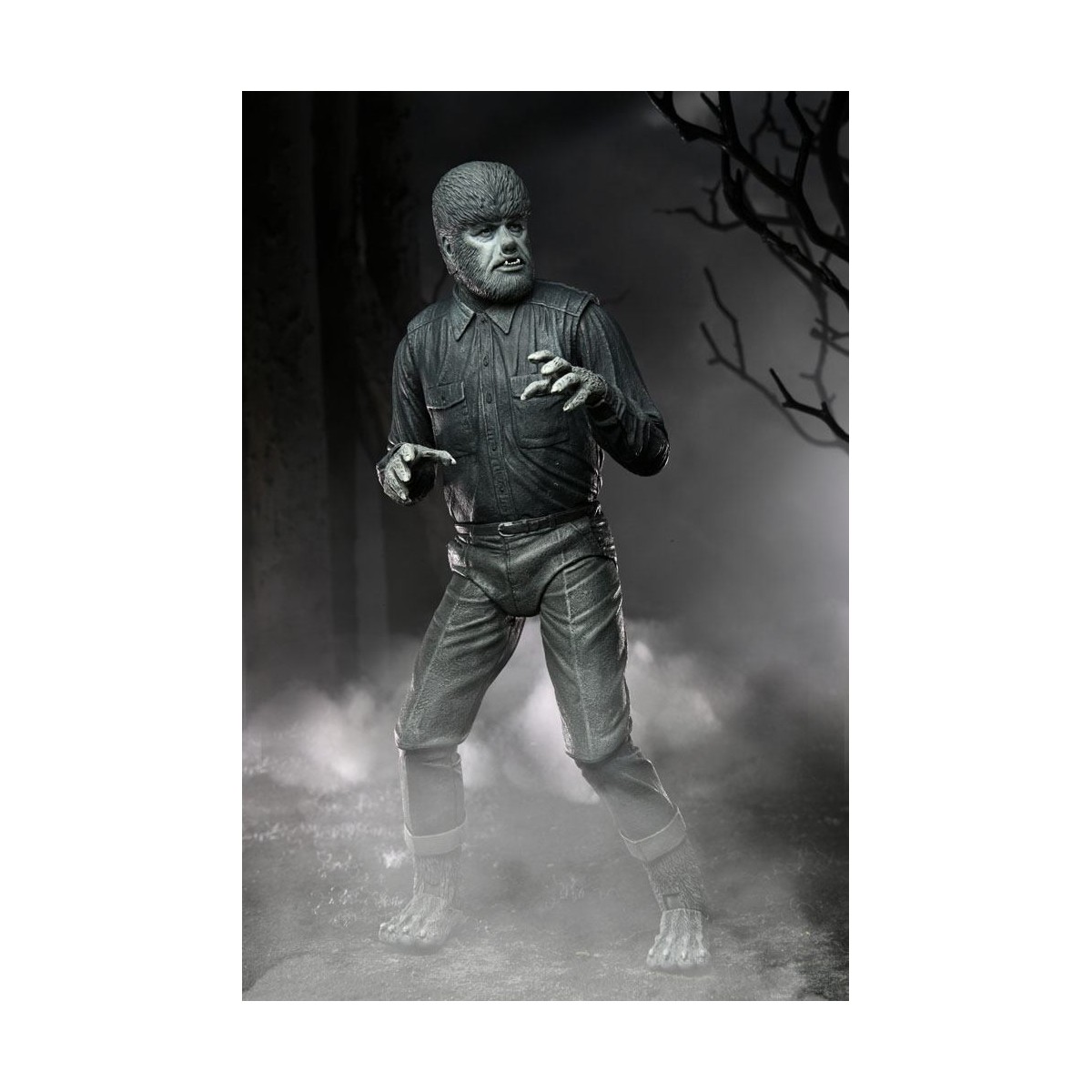 NECA - Ultimate The Wolf Man Black & White Version - Universal Monsters