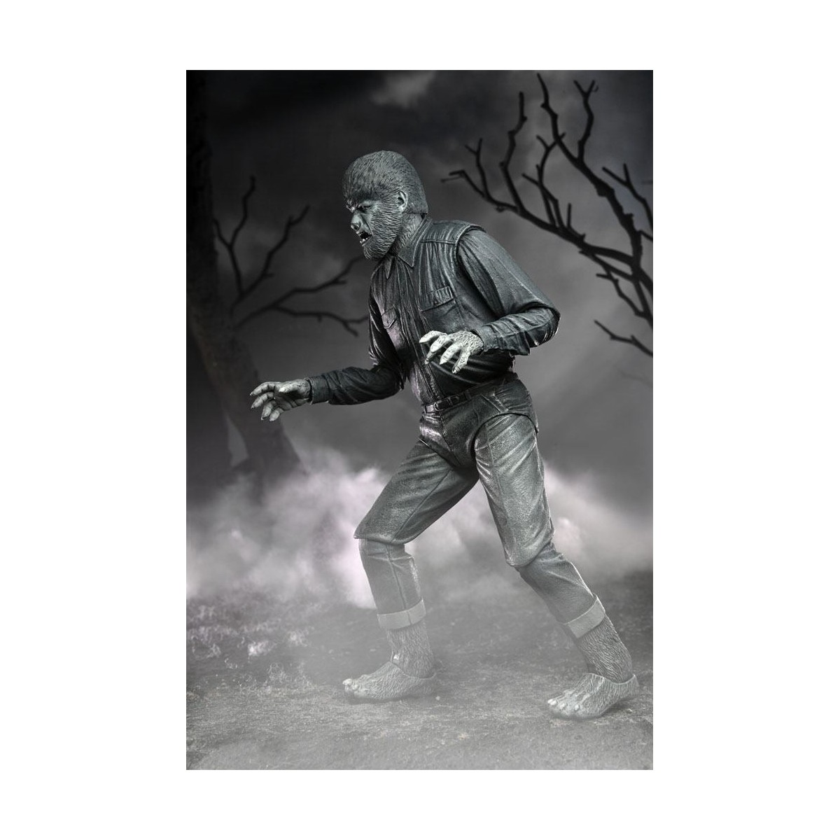 NECA - Ultimate The Wolf Man Black & White Version - Universal Monsters