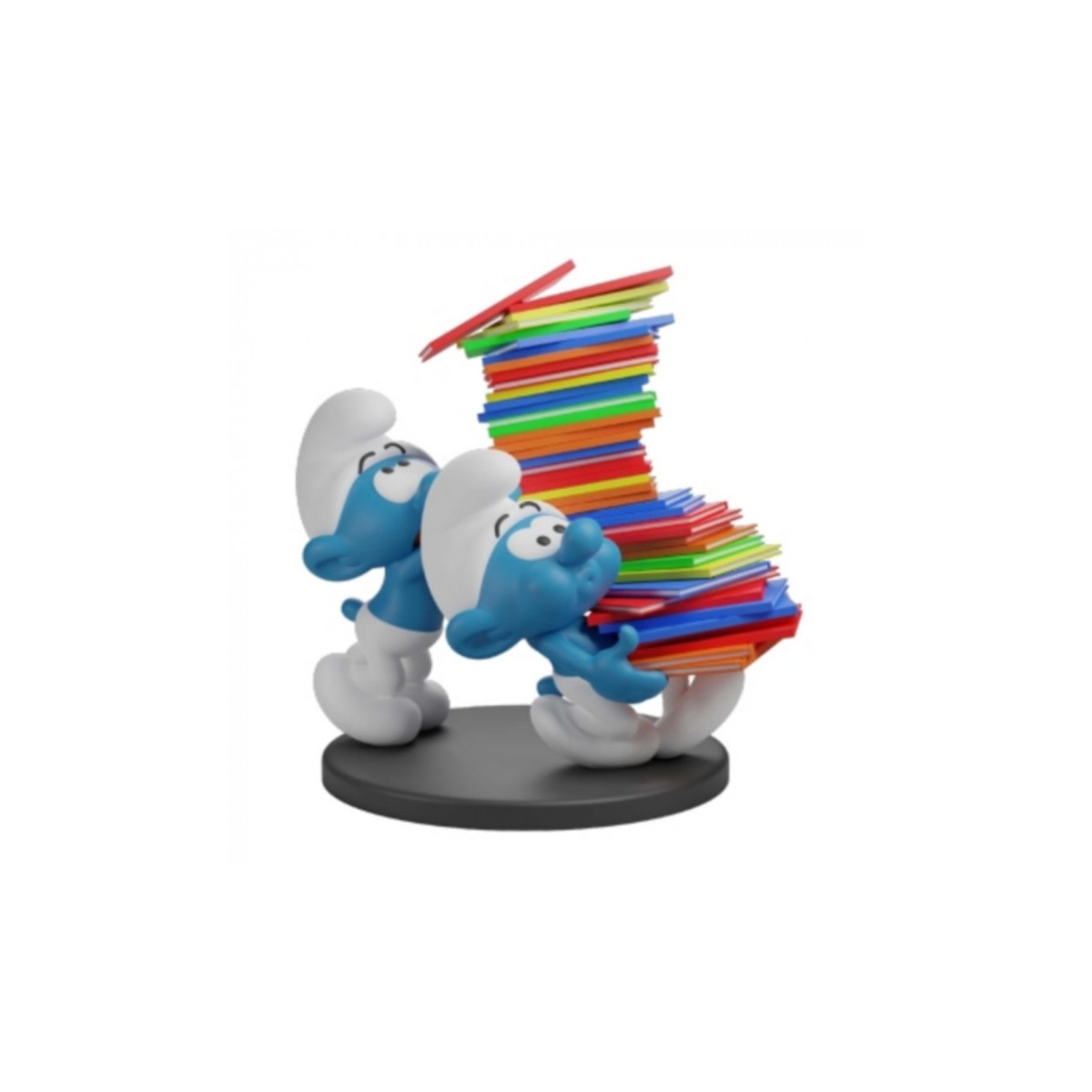 Collectoys - The Smurfs - The Smurfs with a pile of books