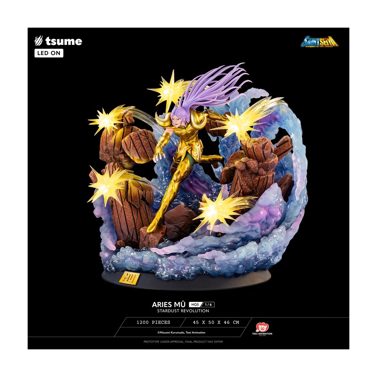 Tsume Statue HQS Saint Seiya - Aries Mû Stardust Revolution 1/6