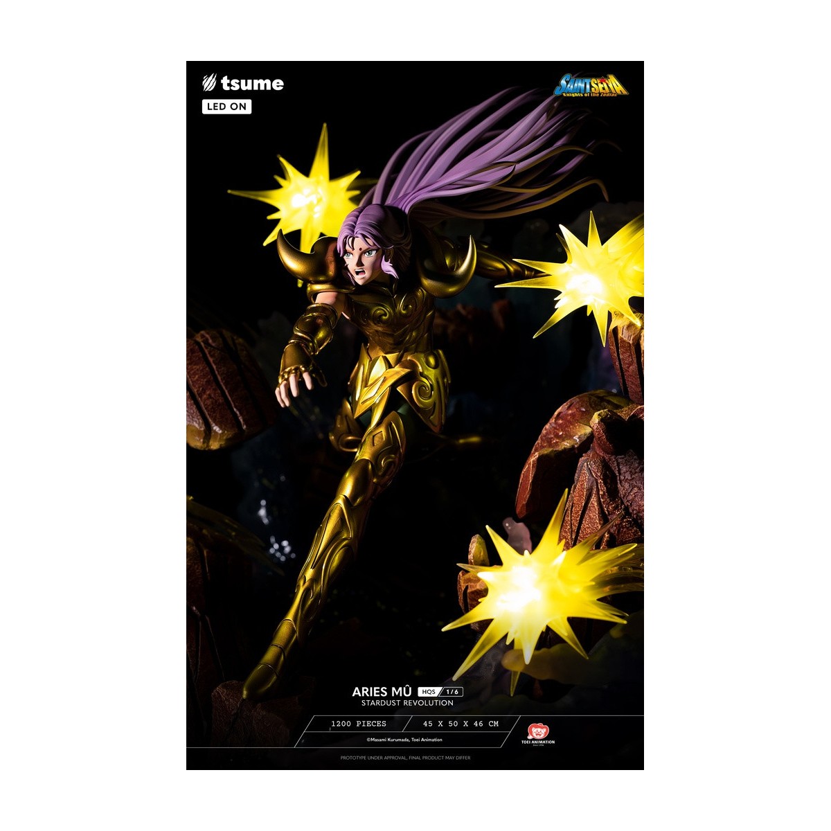 Tsume Statue HQS Saint Seiya - Aries Mû Stardust Revolution 1/6