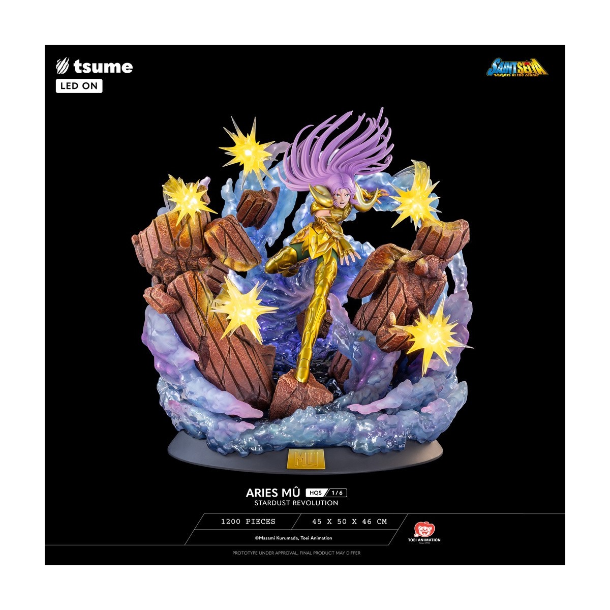 Tsume Statue HQS Saint Seiya - Aries Mû Stardust Revolution 1/6