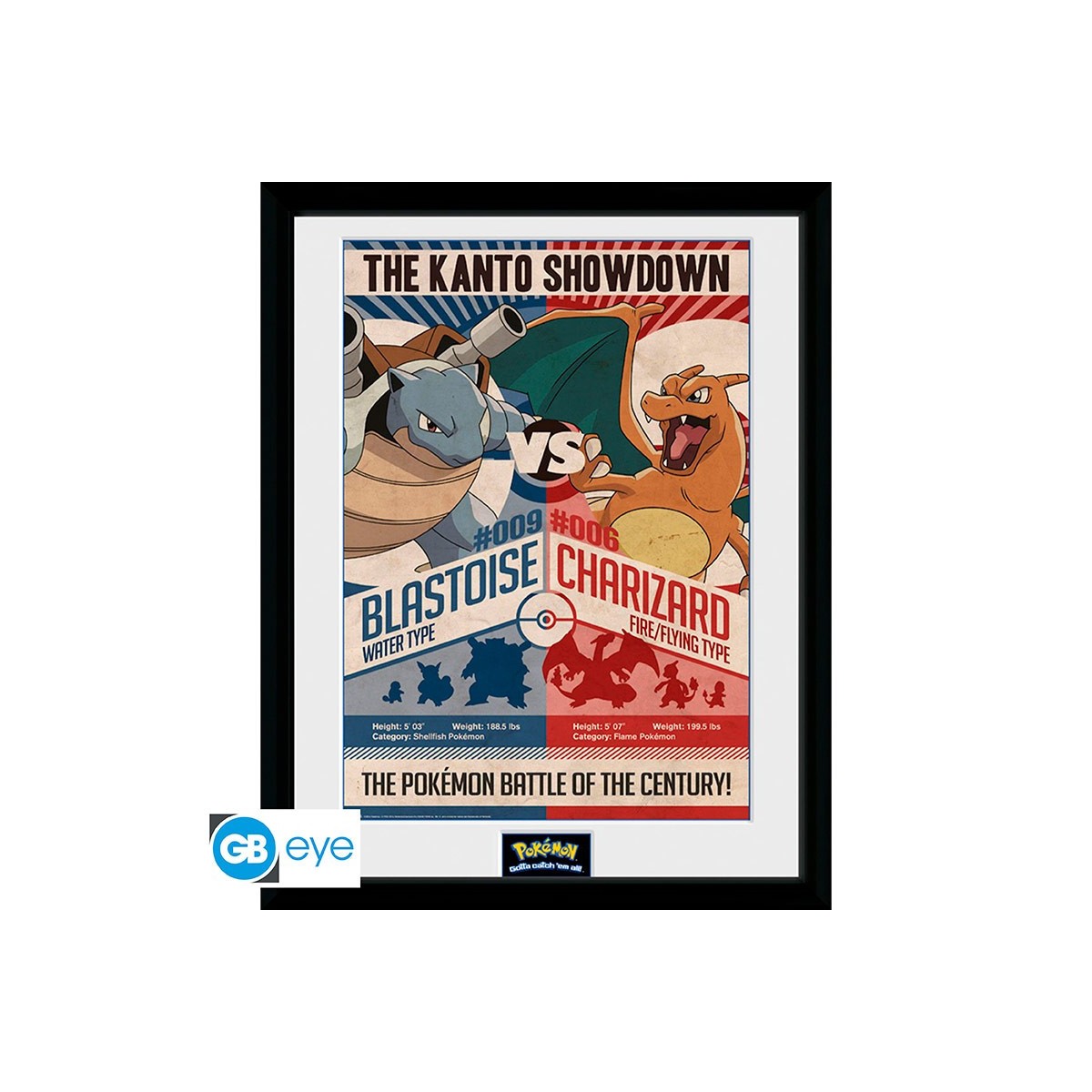 ABYstyle - POKEMON - Framed print RED VS BLUE
