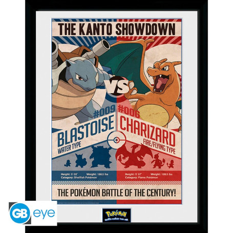 ABYstyle - POKEMON - Framed print RED VS BLUE