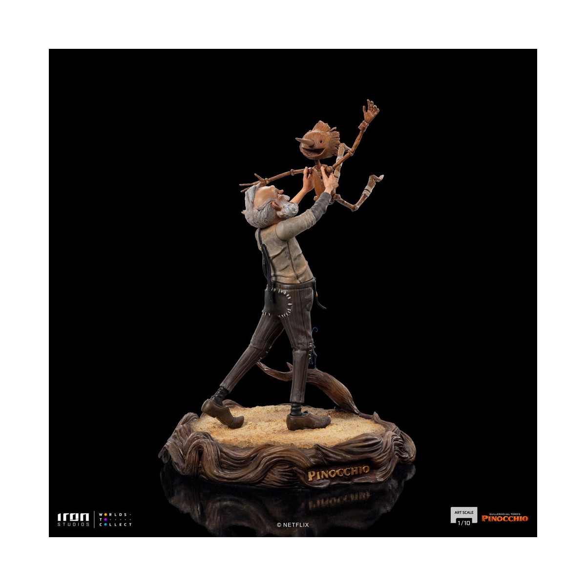 Iron Studios - Gepeto & Pinocchio BDS Art Scale 1/10 - Guillermo del Toro's Pinocchio