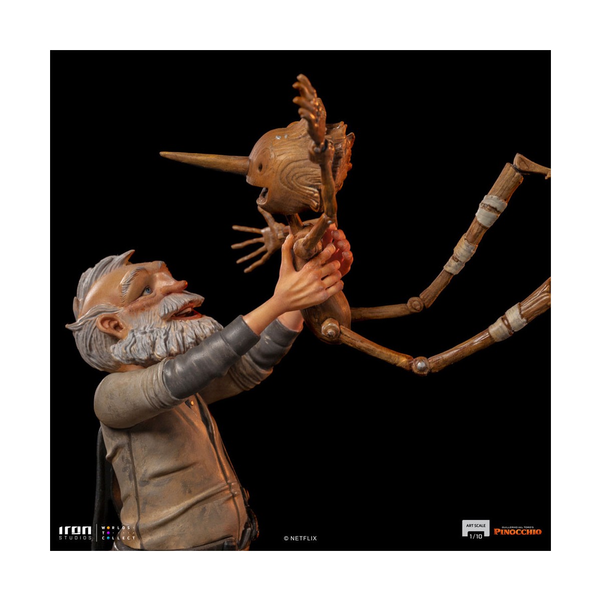 Iron Studios - Gepeto & Pinocchio BDS Art Scale 1/10 - Guillermo del Toro's Pinocchio
