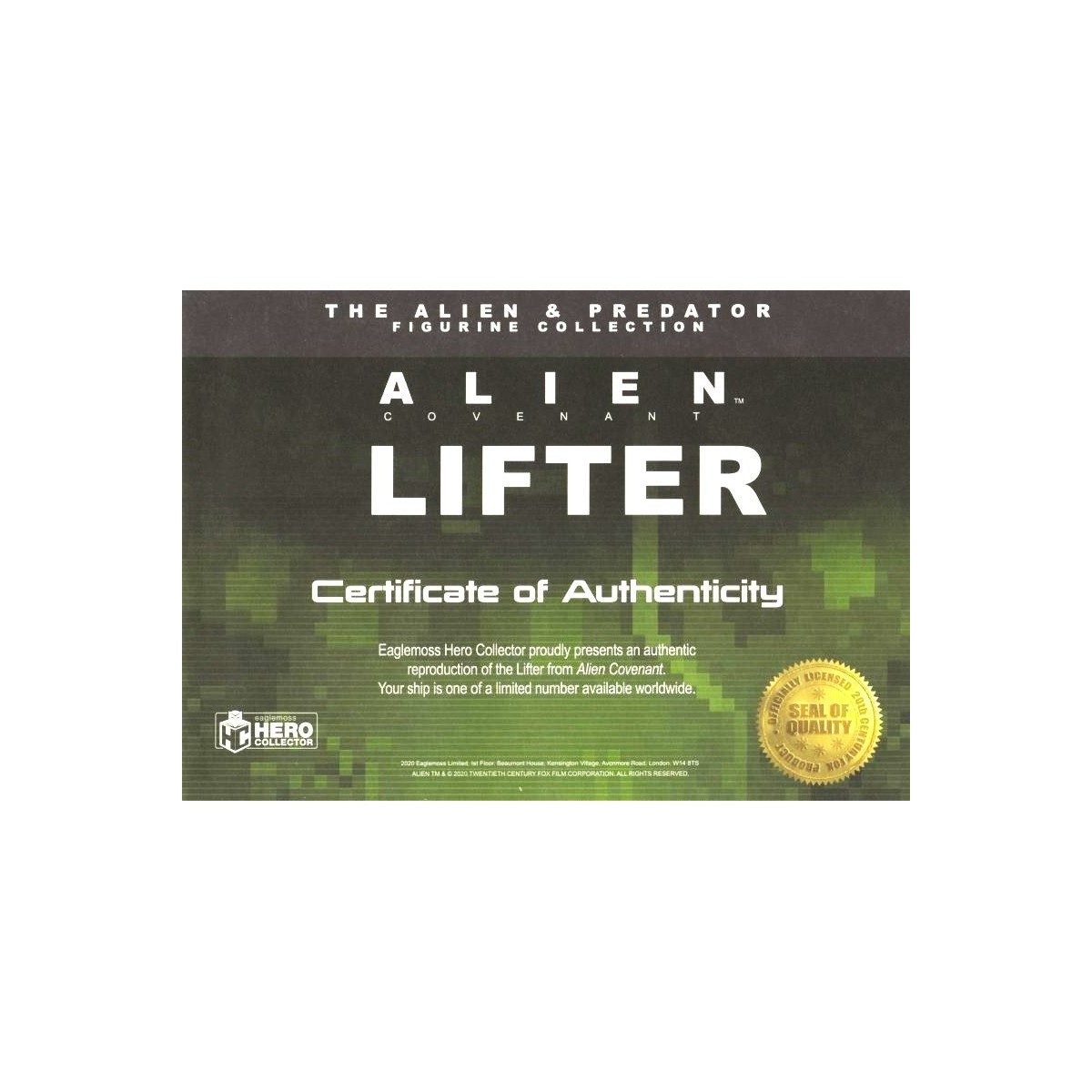 Eaglemoss - The Alien & Predator action figure collection - Lander One Alien Covenant