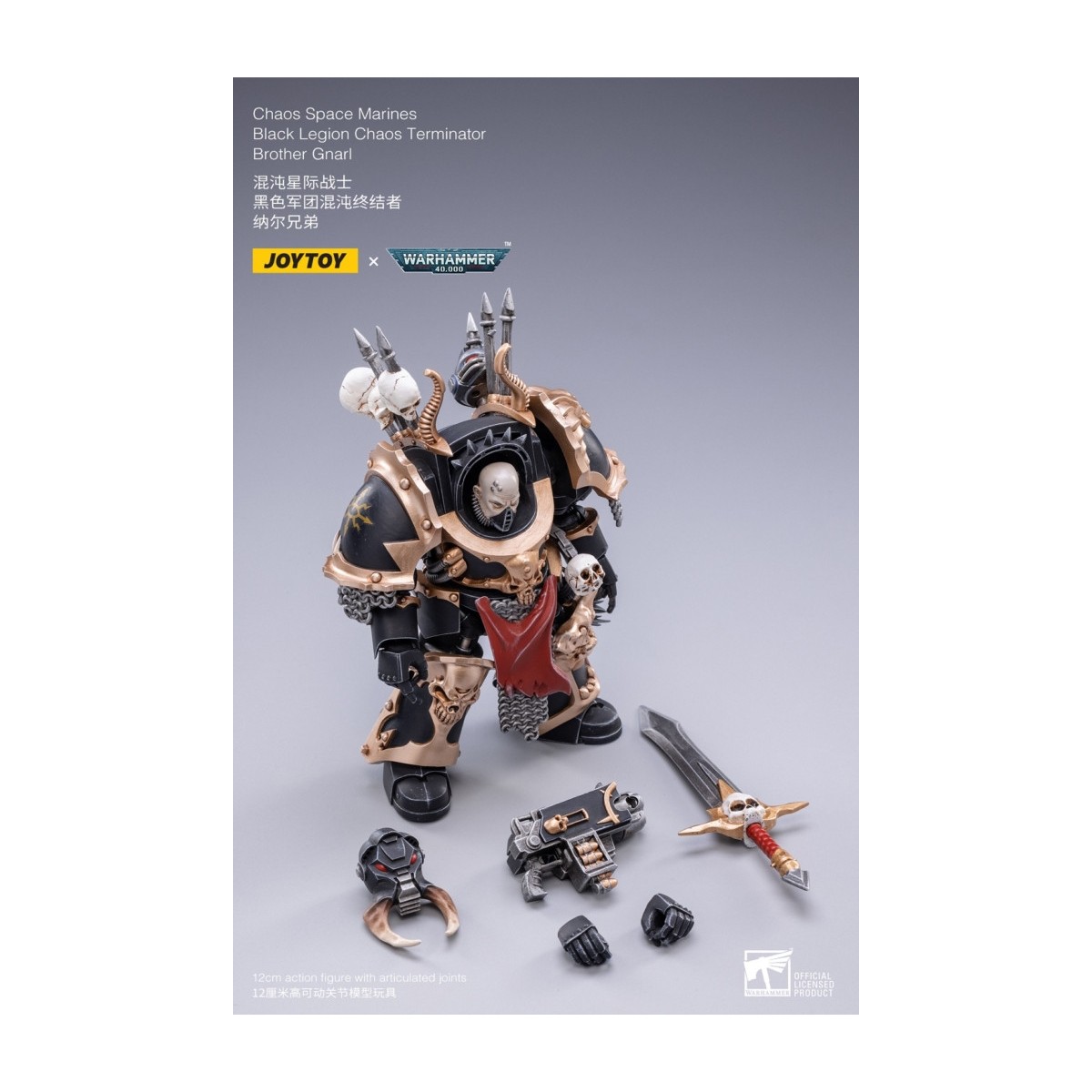 JoyToy Ultramarines - Black Legion - Brother Gnarl 1/18 - Warhammer 40K