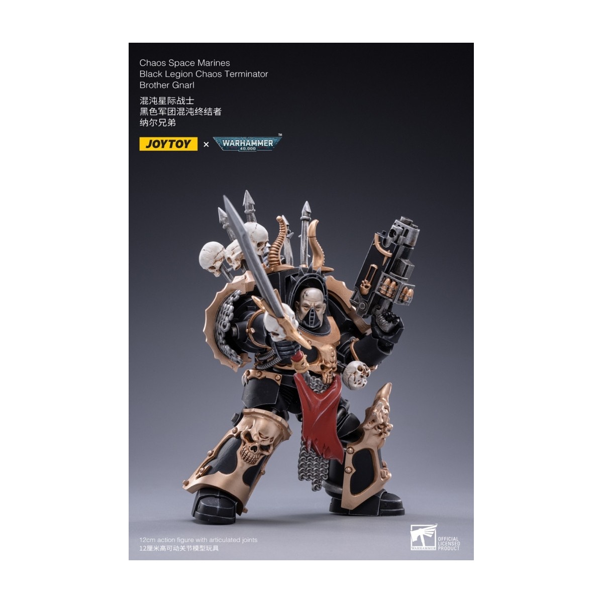 JoyToy Ultramarines - Black Legion - Brother Gnarl 1/18 - Warhammer 40K