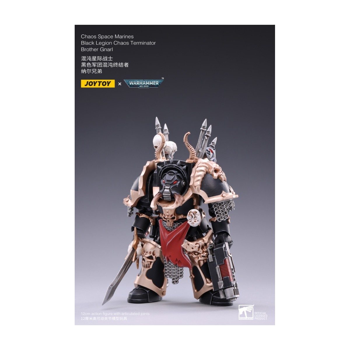 JoyToy Ultramarines - Black Legion - Brother Gnarl 1/18 - Warhammer 40K