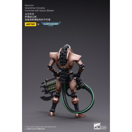 JoyToy Necrons - Necrons Szarekhan Dynasty Immortal with Gauss Blaster1/18 - Warhammer 40K