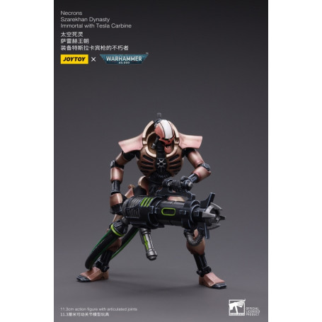 JoyToy Necrons - Necrons Szarekhan Dynasty Immortal with Tesla Carbine 1/18 pack - Warhammer 40K