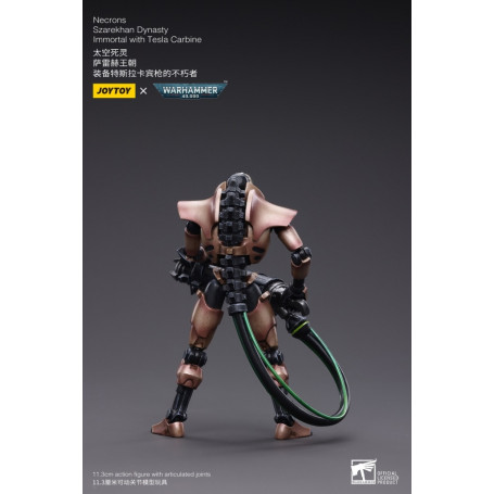 JoyToy Necrons - Necrons Szarekhan Dynasty Immortal with Tesla Carbine 1/18 pack - Warhammer 40K
