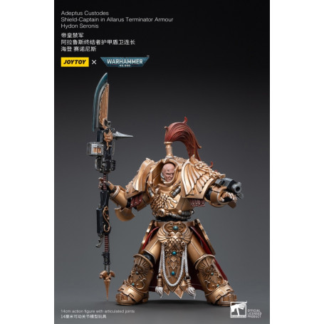 JoyToy Space Marines - Adeptus Custodes Shield-Captain in Allarus Terminator Armour Hydon Seronis 1/18 - Warhammer 40K