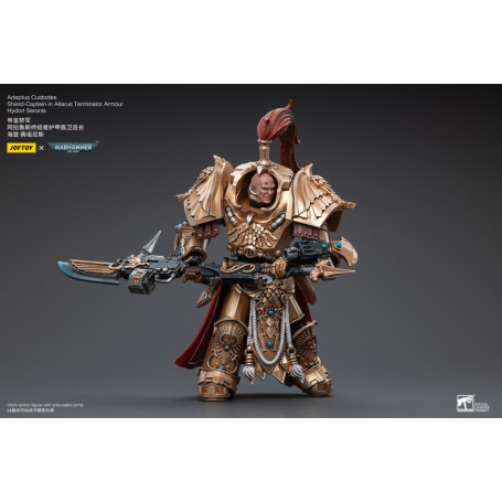 JoyToy Space Marines - Adeptus Custodes Shield-Captain in Allarus Terminator Armour Hydon Seronis 1/18 - Warhammer 40K