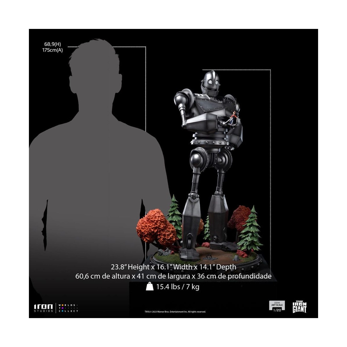 Iron Studios - Half Art Scale 1/20 - The Iron Giant & Hogarth Hughes Statuette