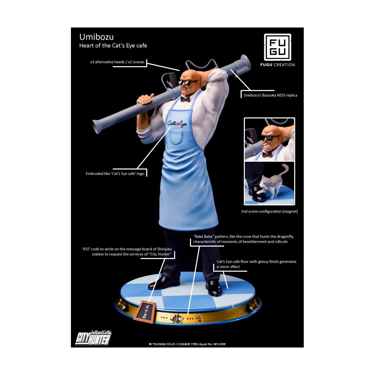 Fugu Creation - Umibozu statue 1/6 - City Hunter - Mammoth Nicky Larson