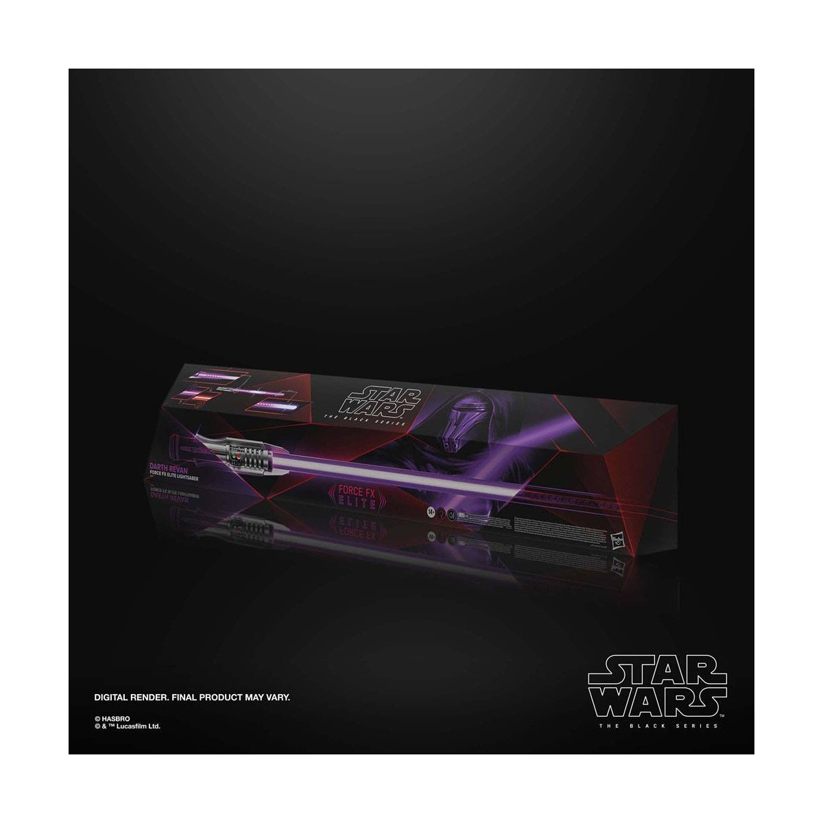 Hasbro - Darth Revan Force Fx Lightsaber - Black Serie Replica Elite