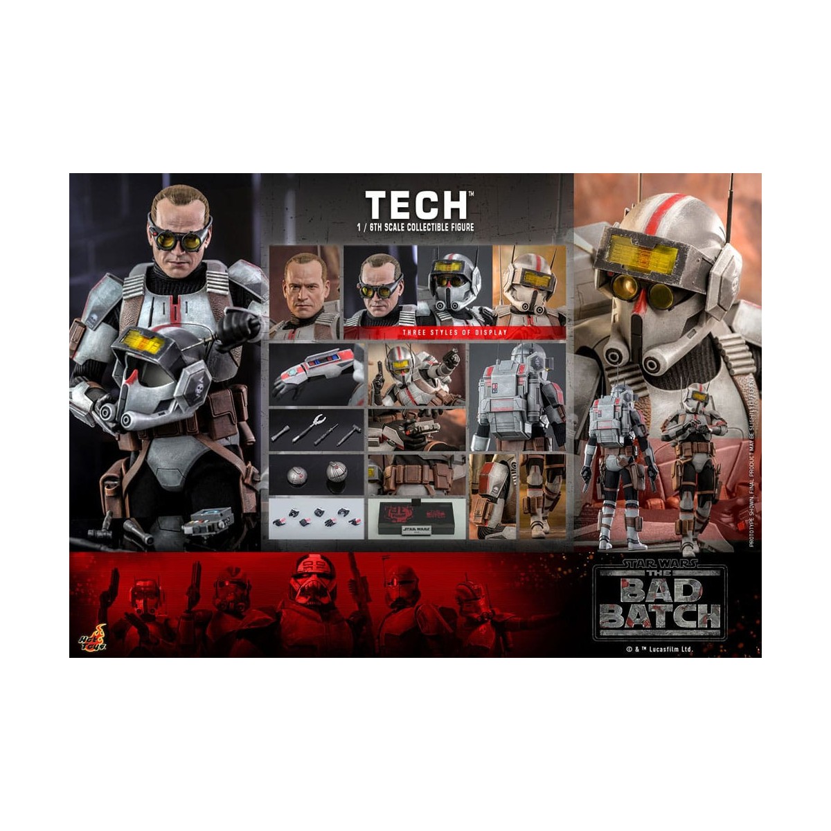Hot Toys Star Wars -Tech - The Bad Batch 1/6