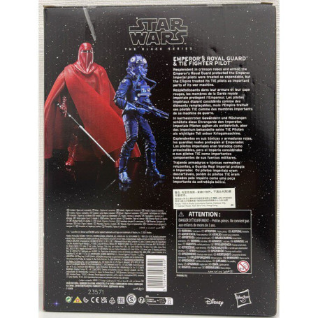 Star Wars The Black Series Carbonized - Pack 2 figures Emperor's Royal Guard & TIE Fighter Pilot - 40th ROTJ Anniversary