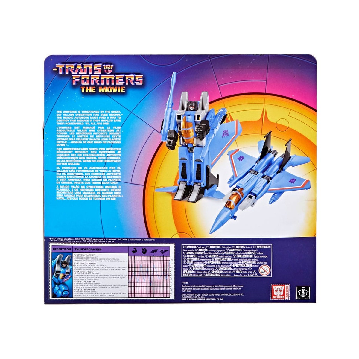 Hasbro - Transformers The Movie - Decepticon Thundercracker - Retro Transformers