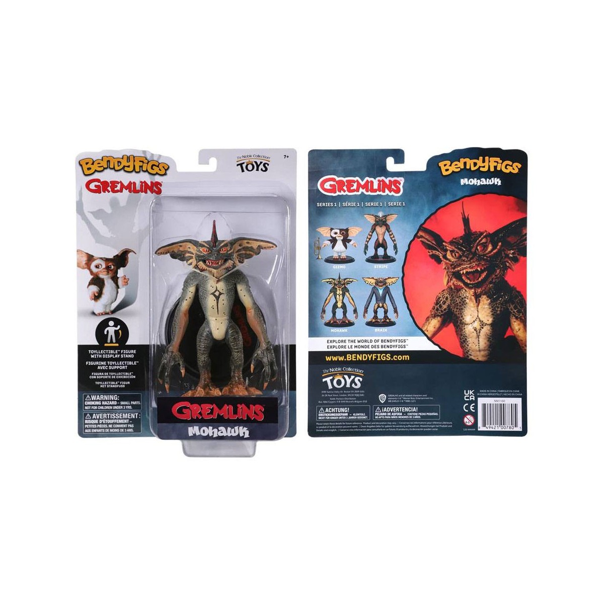 Noble Collection Bendyfigs - MOHAWK - Gremlins