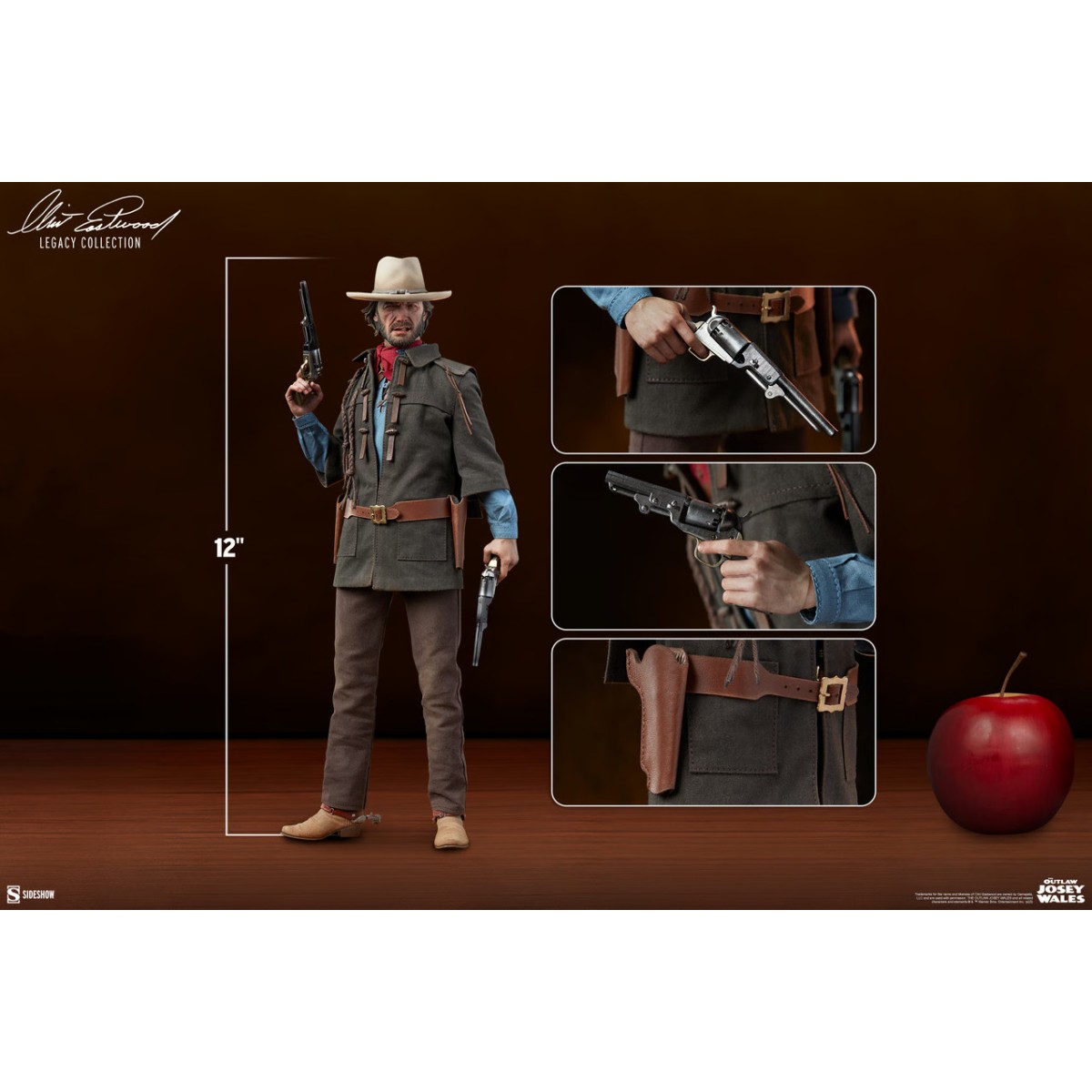 Sideshow - The Outlaw Josey Wales - Outlaw Figure 1/6 - Clint Eastwood Legacy Collection