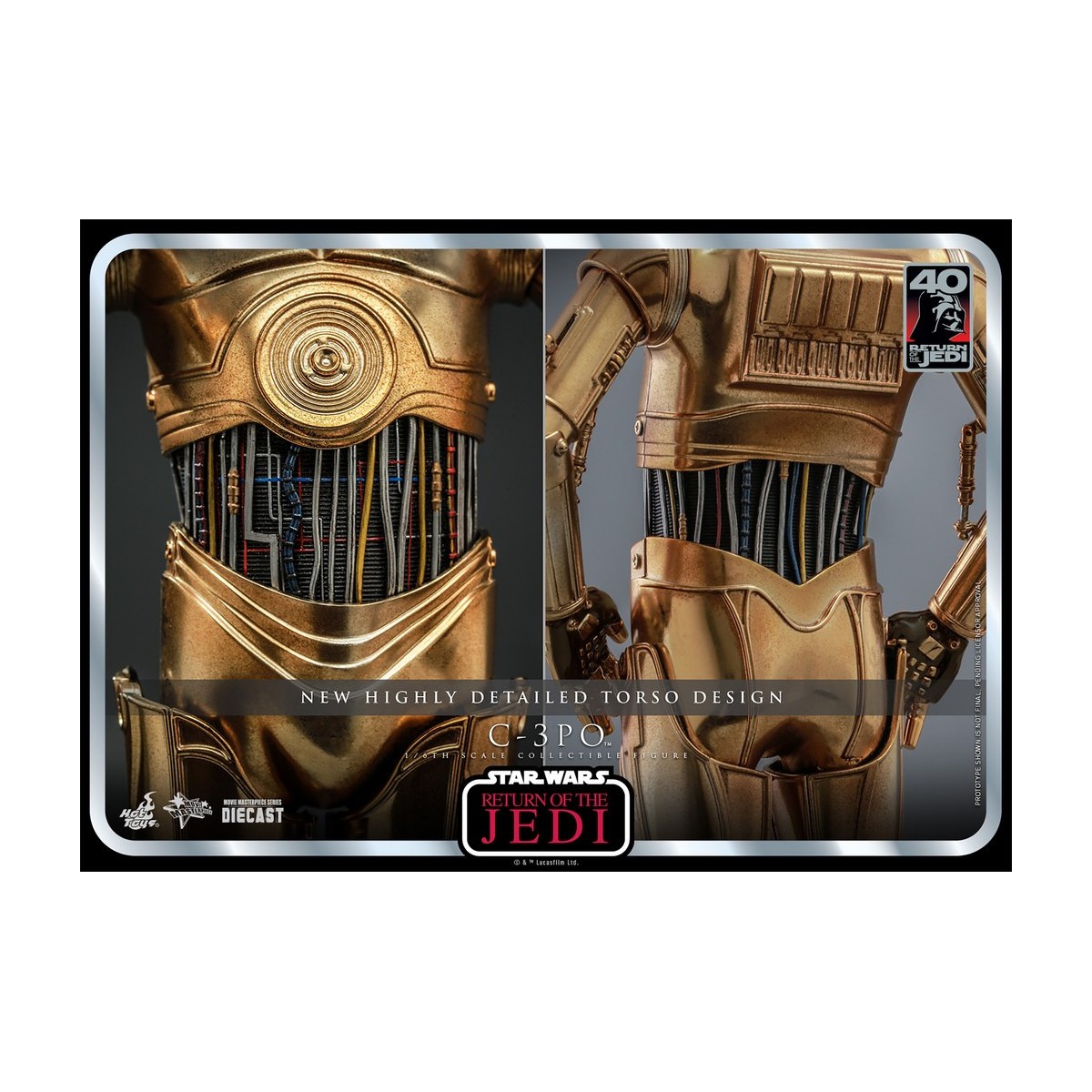 Hot Toys Star Wars - C-3PO MMS 1/6 - Return of the Jedi 40th Anniversary