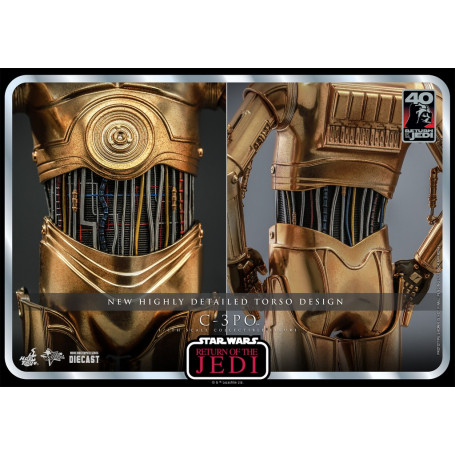 Hot Toys Star Wars - C-3PO MMS 1/6 - Return of the Jedi 40th Anniversary