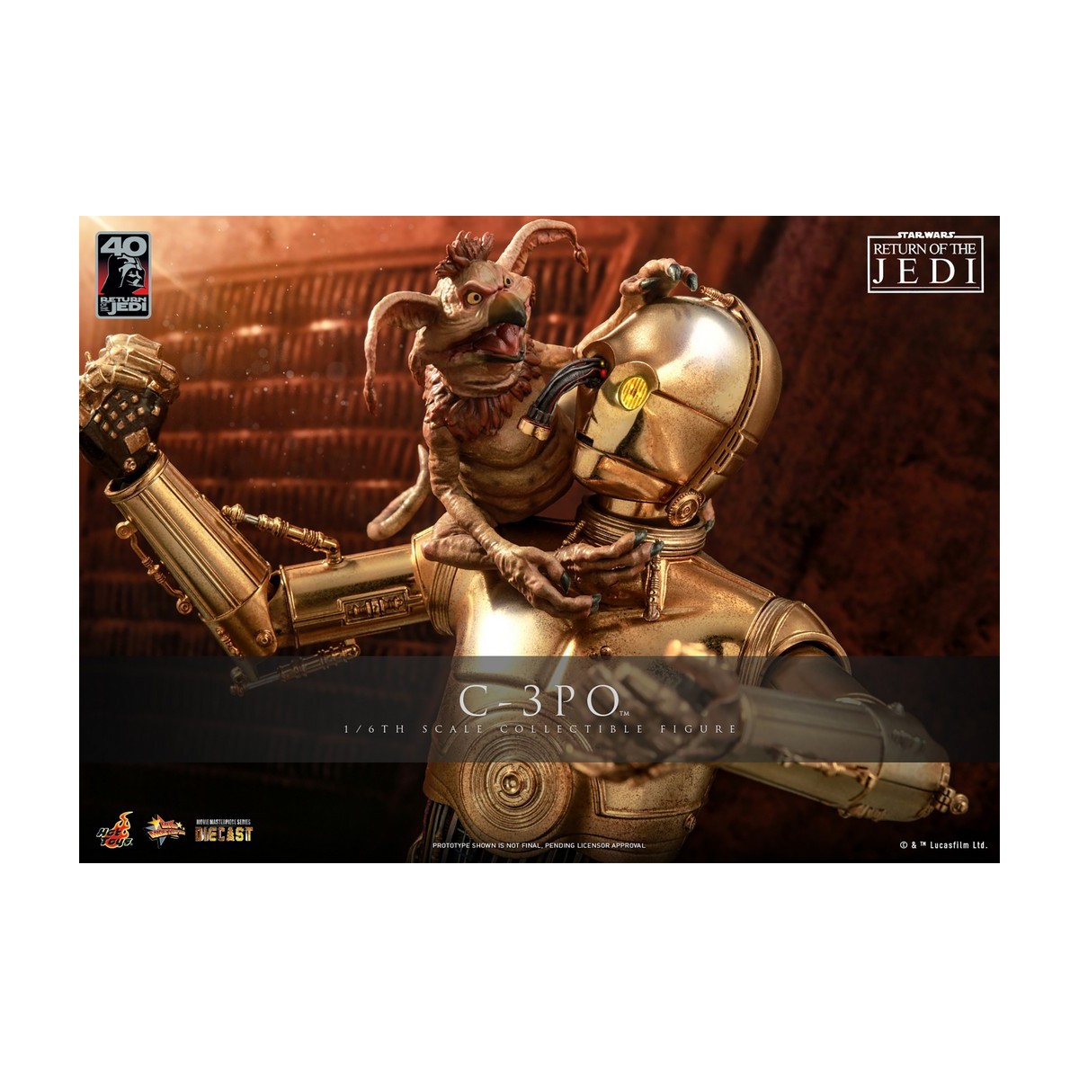 Hot Toys Star Wars - C-3PO MMS 1/6 - Return of the Jedi 40th Anniversary