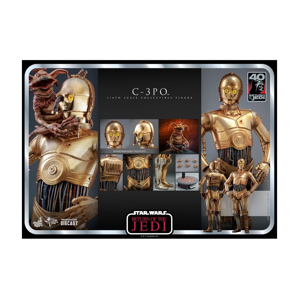 Hot Toys Star Wars - C-3PO MMS 1/6 - Return of the Jedi 40th Anniversary