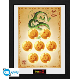 ABYstyle - Dragon Ball Z - Framed print "Dragon Balls and Shenron" (30x40)