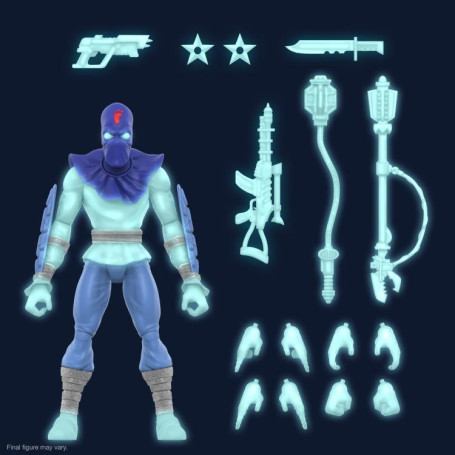 Super 7 - TMNT Ultimates GLOW-IN-THE-DARK FOOT SOLDIER Exclusive - Teenage Mutant Ninja Turtles