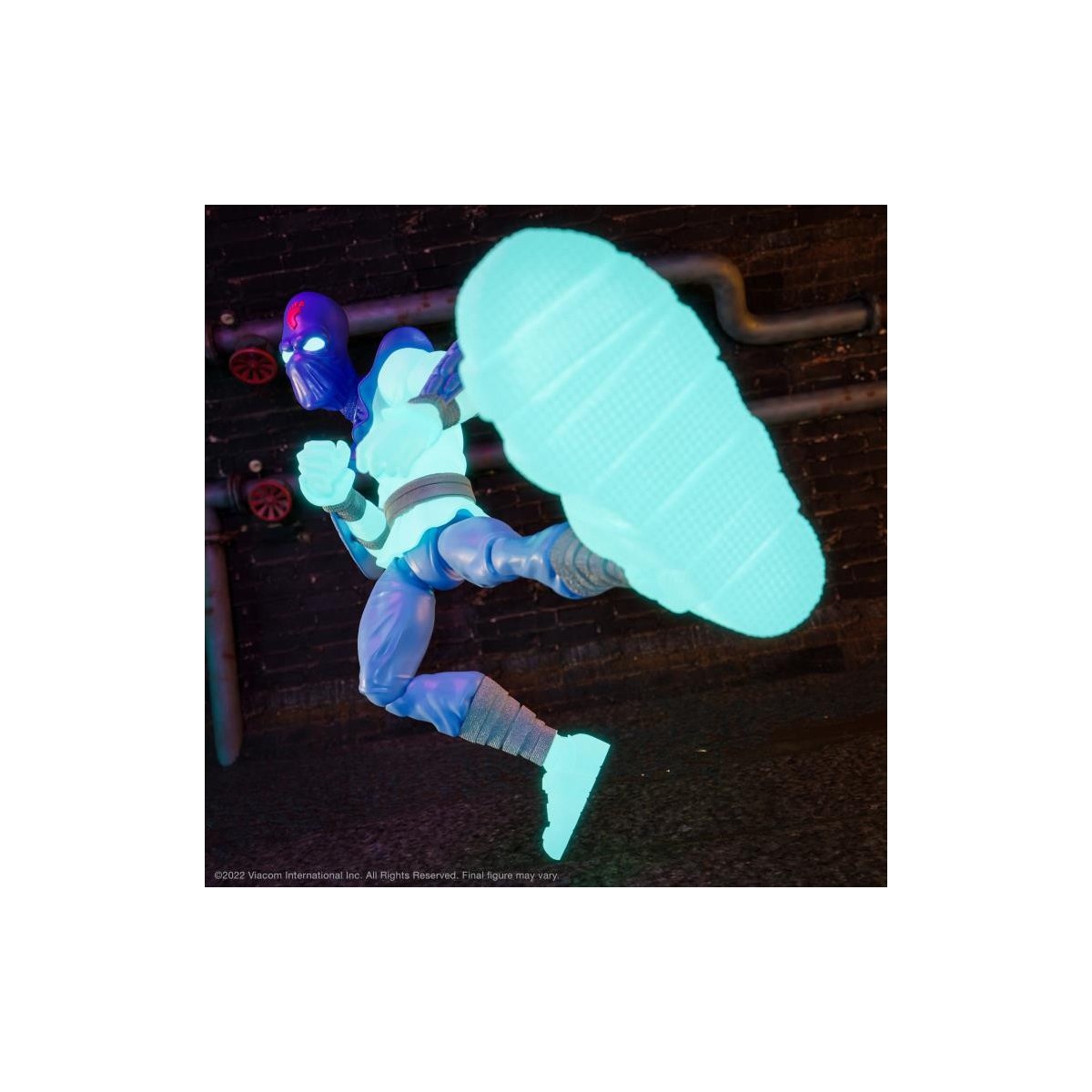 Super 7 - TMNT Ultimates GLOW-IN-THE-DARK FOOT SOLDIER Exclusive - Teenage Mutant Ninja Turtles