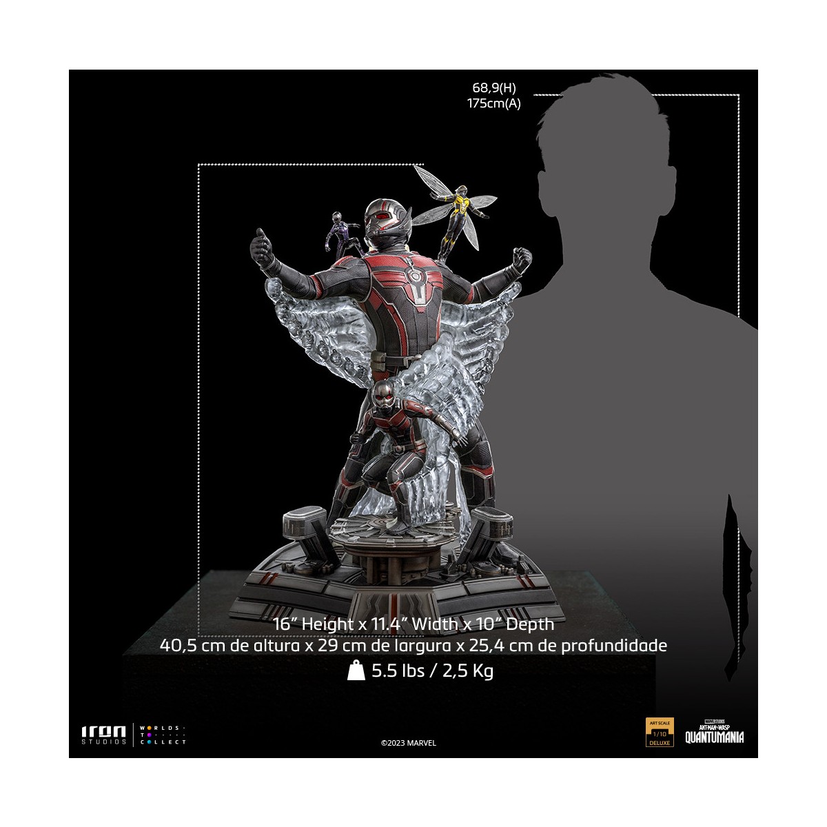 Iron Studios - Quantumania Ant-Man - Ant-Man & the Wasp Marvel Comics 1/10 Deluxe Art Scale