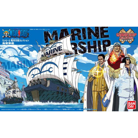 Bandai One Piece Model Kit - MARINE WARSHIP - Grand Ship Collection