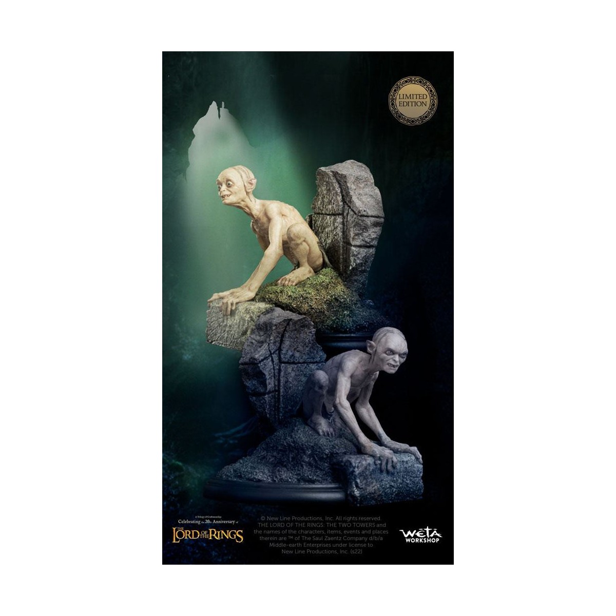 Weta - The Lord of the Rings statuette Gollum & Sméagol in Ithilien - LOTR