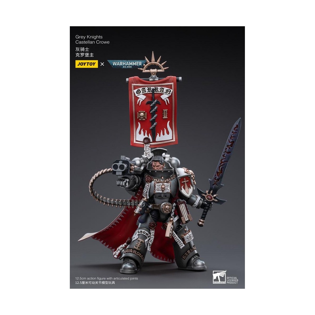 JoyToy Space marines - Grey Knights - Castellan Crowe 1/18 - Warhammer 40K
