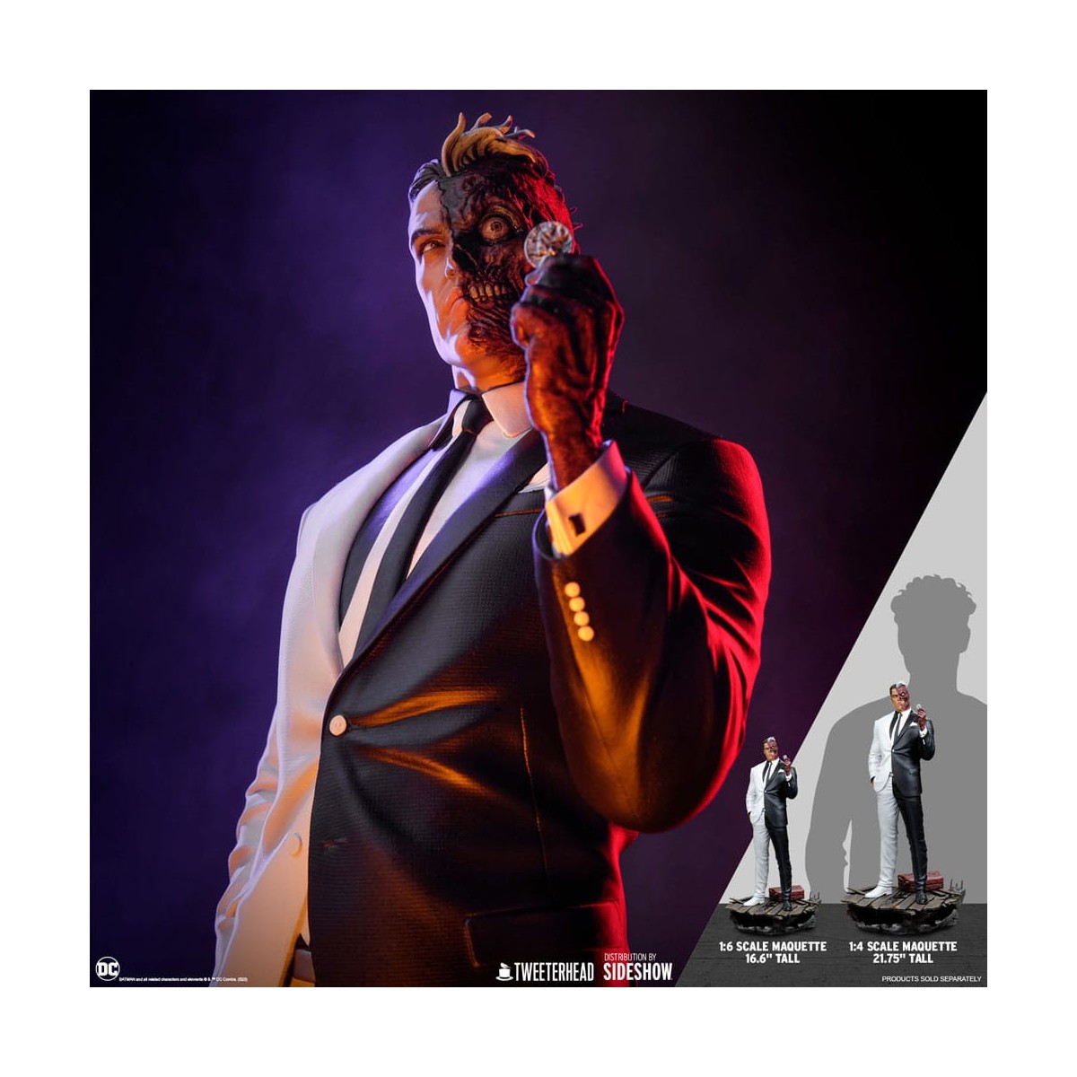 Tweeterhead - DC Comics: Two Face 1/4 statue - Double Face